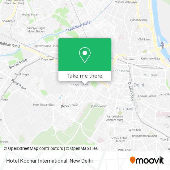 Hotel Kochar International map