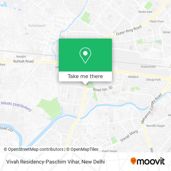 Vivah Residency-Paschim Vihar map