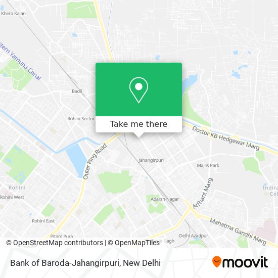 Bank of Baroda-Jahangirpuri map