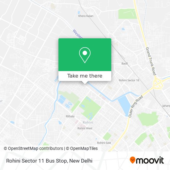 Rohini Sector 11 Bus Stop map