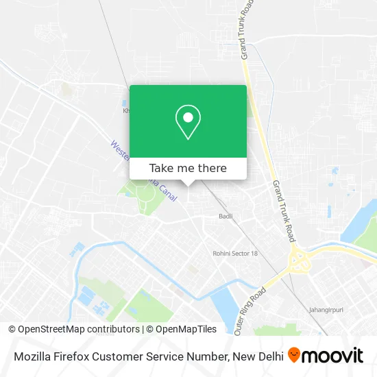 Mozilla Firefox Customer Service Number map