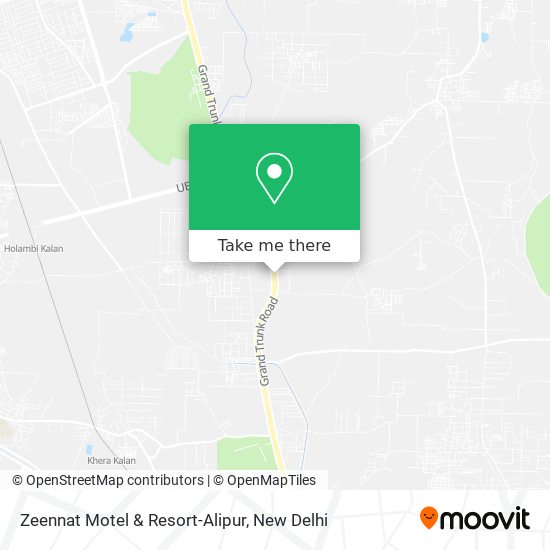 Zeennat Motel & Resort-Alipur map