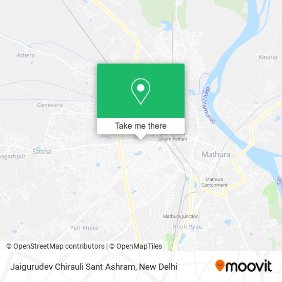 Jaigurudev Chirauli Sant Ashram map