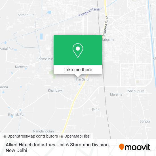 Allied Hitech Industries Unit 6 Stamping Division map