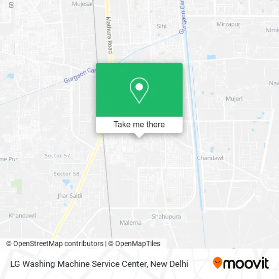 LG Washing Machine Service Center map