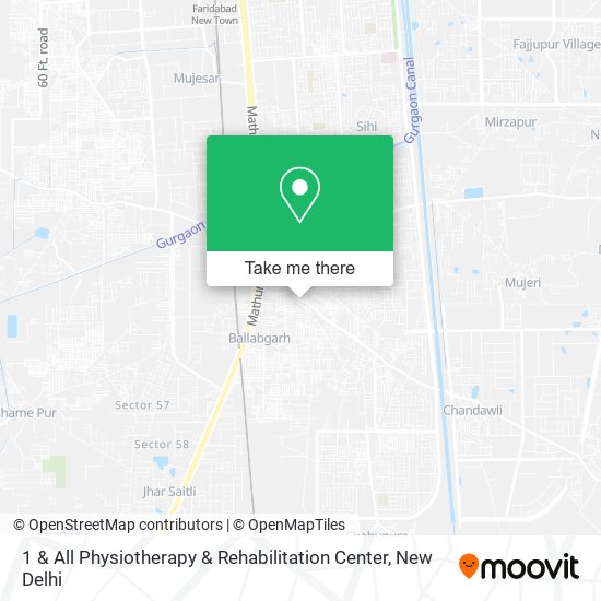 1 & All Physiotherapy & Rehabilitation Center map