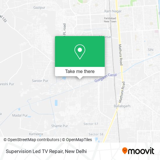 Supervision Led TV Repair map