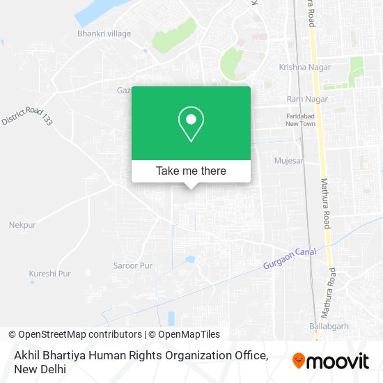 Akhil Bhartiya Human Rights Organization Office map