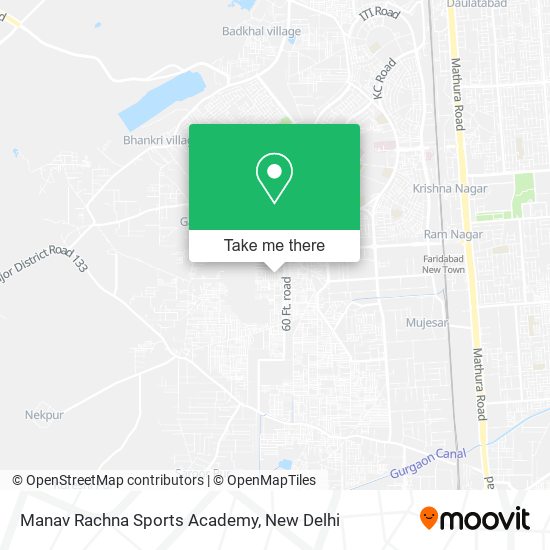 Manav Rachna Sports Academy map