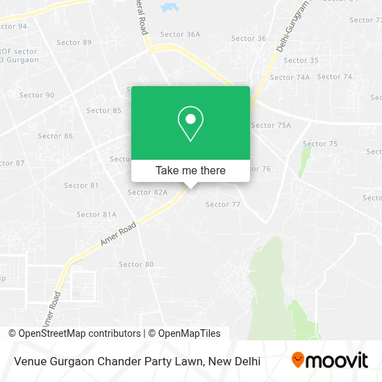 Venue Gurgaon Chander Party Lawn map