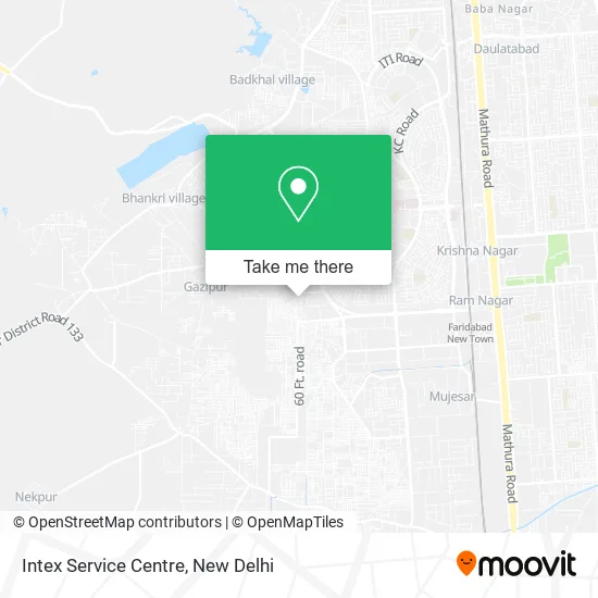 Intex Service Centre map
