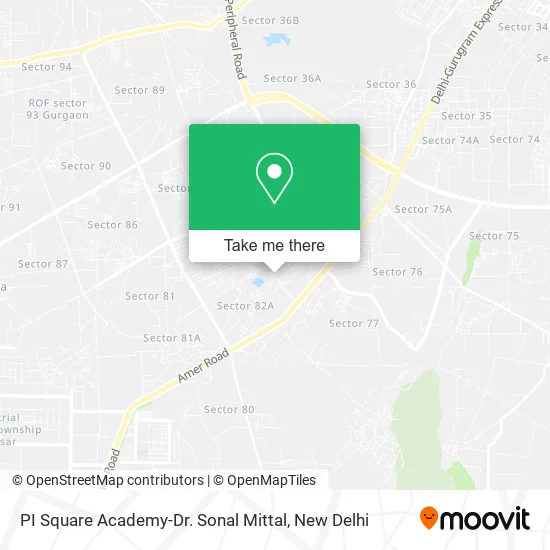 PI Square Academy-Dr. Sonal Mittal map