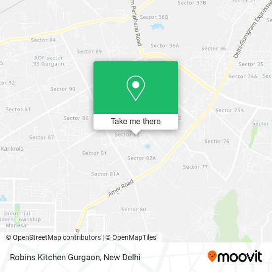 Robins Kitchen Gurgaon map