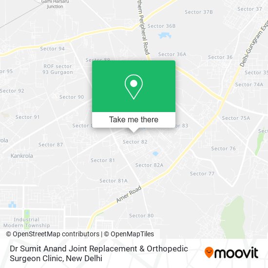 Dr Sumit Anand Joint Replacement & Orthopedic Surgeon Clinic map