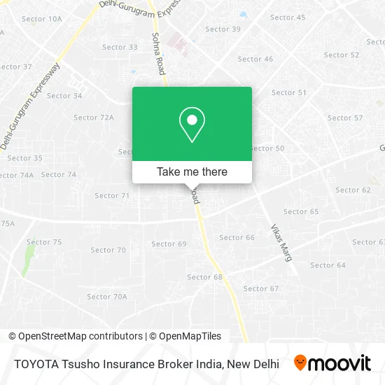 TOYOTA Tsusho Insurance Broker India map