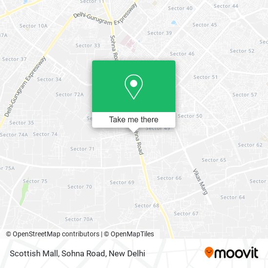 Scottish Mall, Sohna Road map