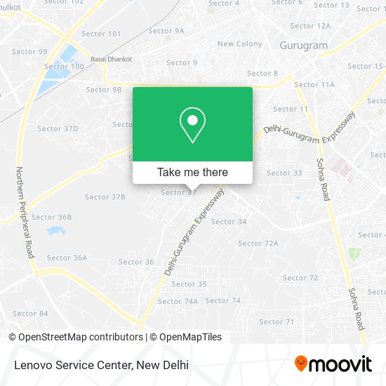 Lenovo Service Center map