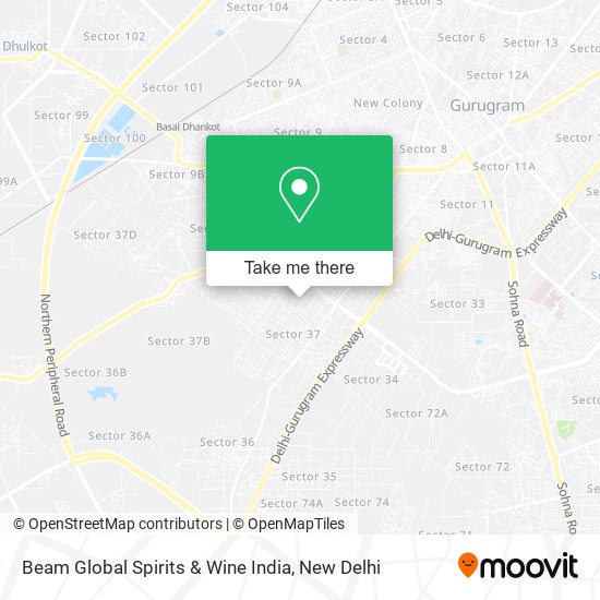 Beam Global Spirits & Wine India map