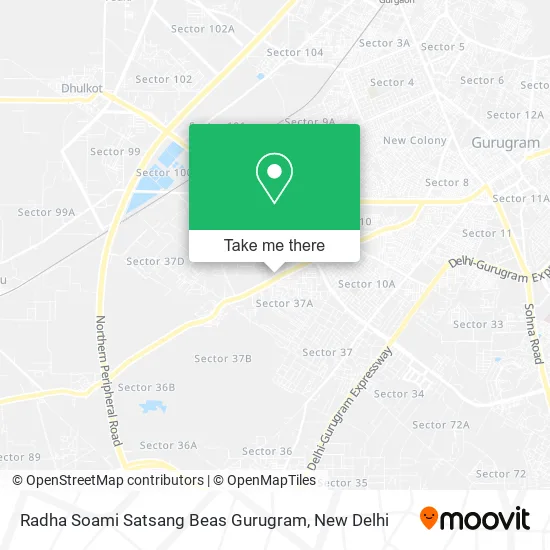 Radha Soami Satsang Beas Gurugram map
