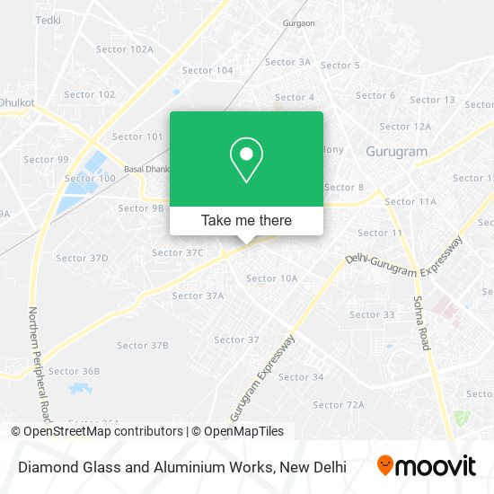 Diamond Glass and Aluminium Works map