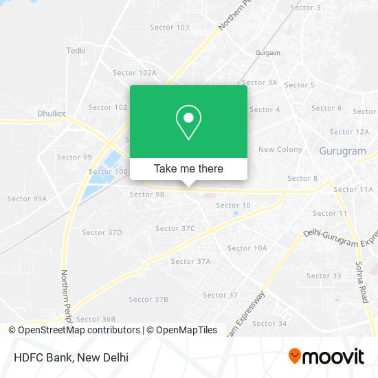 HDFC Bank map