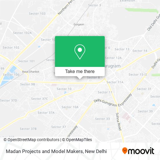 Madan Projects and Model Makers map