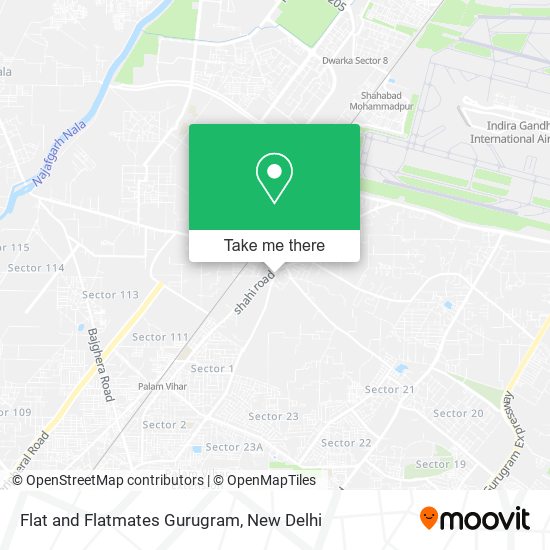 Flat and Flatmates Gurugram map