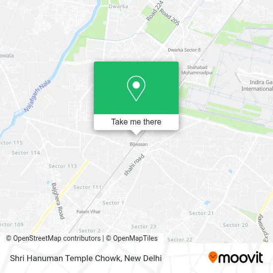 Shri Hanuman Mandir Chowk map