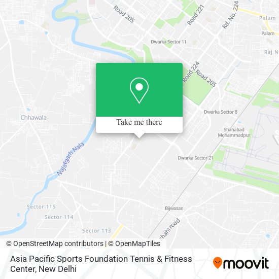 Asia Pacific Sports Foundation Tennis & Fitness Center map