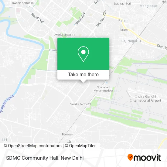 SDMC Community Hall map