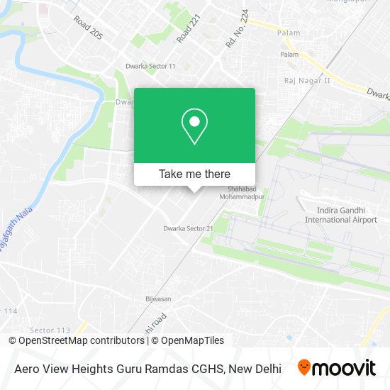 Aero View Heights Guru Ramdas CGHS map