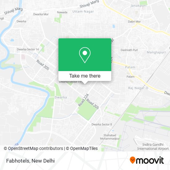 Fabhotels map