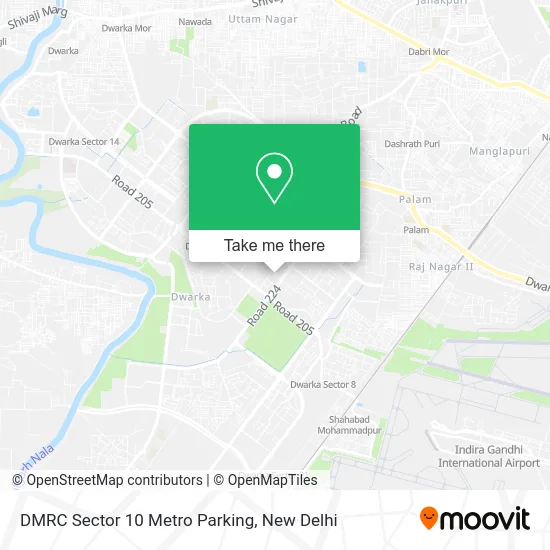 DMRC Sector 10 Metro Parking map