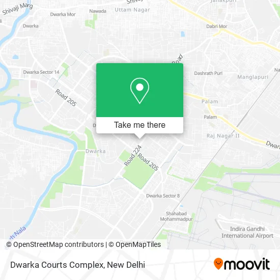 Dwarka Courts Complex map