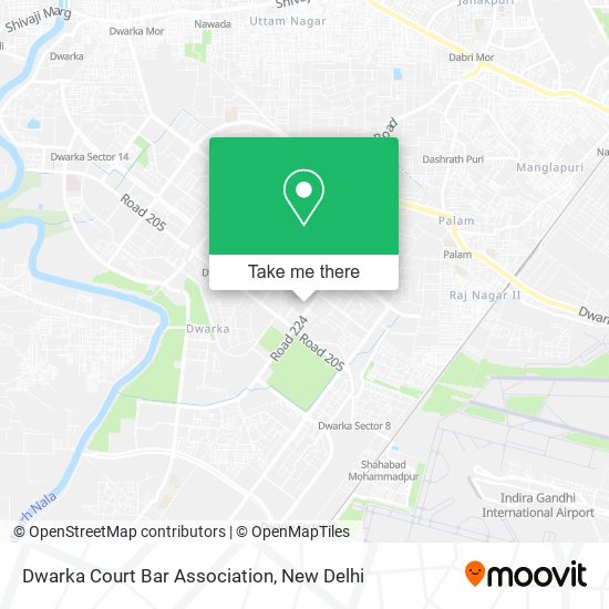 Dwarka Court Bar Association map