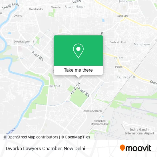 Dwarka Lawyers Chamber map