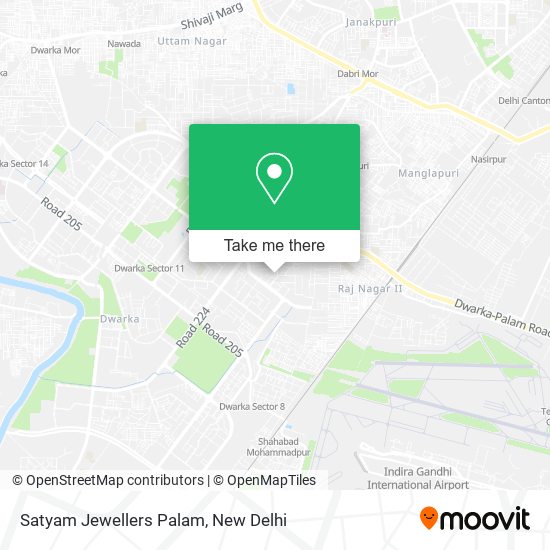 Satyam Jewellers Palam map