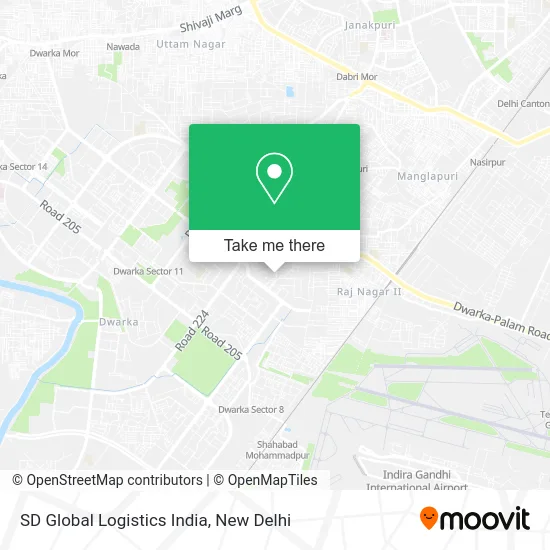 SD Global Logistics India map