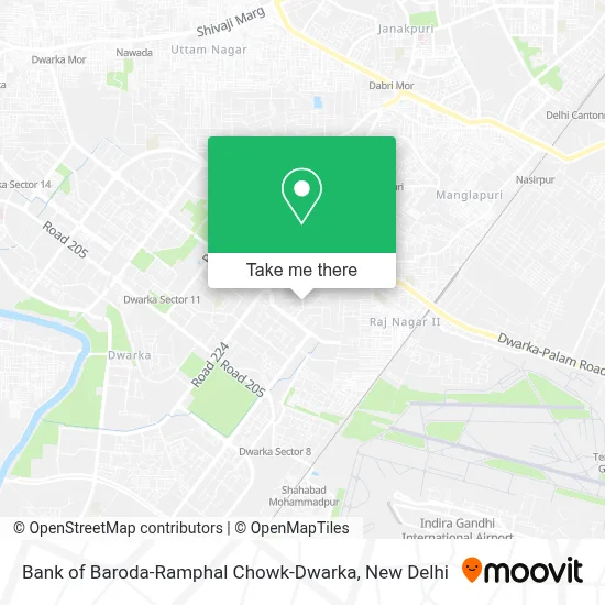 Bank of Baroda-Ramphal Chowk-Dwarka map