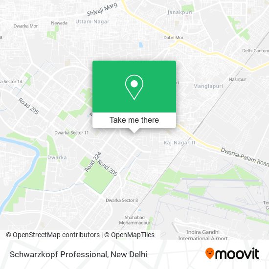 Schwarzkopf Professional map