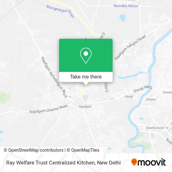 Ray Welfare Trust Centralised Kitchen map