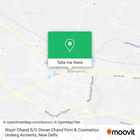 Wazir Chand S / O Diwan Chand Firm & Cosmetics Underg Arments map