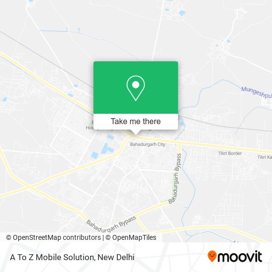A To Z Mobile Solution map