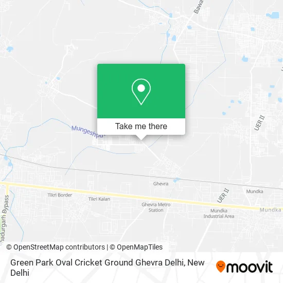 Green Park Oval Cricket Ground Ghevra Delhi map