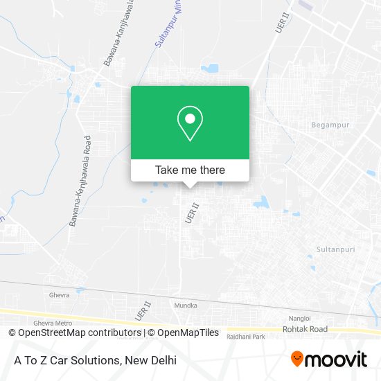 A To Z Car Solutions map