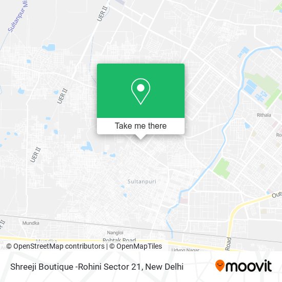 Shreeji Boutique -Rohini Sector 21 map