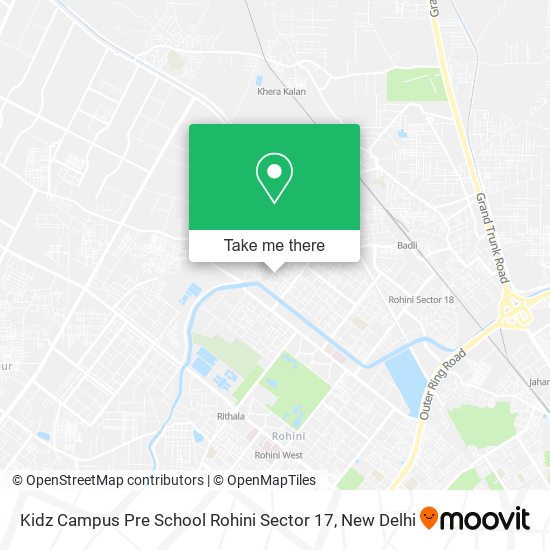Kidz Campus Pre School Rohini Sector 17 map
