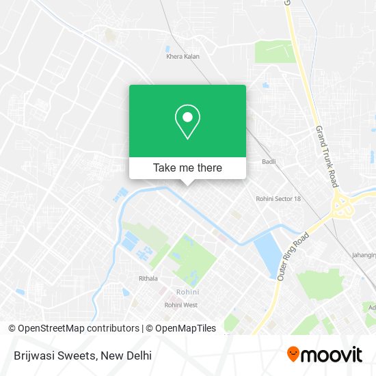 Brijwasi Sweets map