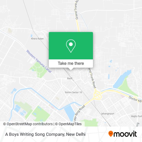 A Boys Writing Song Company map