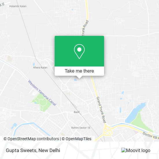 Gupta Sweets map